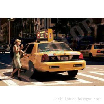 6mm Pitch Taxi LED Display Waterproof IP65 Full Color 128 x